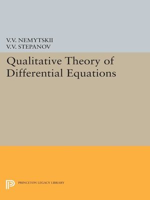 cover image of Qualitative Theory of Differential Equations